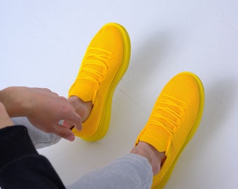 handmade   Leather  New Season Handmade Men and women Sneaker Shoes .