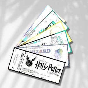 Foil Geschenkgutschein Ticket, Überraschungsevent, spezielles Foil Ticket, Überraschung Geburtstag, Überraschung Weihnachten Golden Ticket, Andenken, Custom