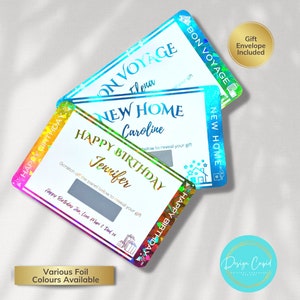 Carte à gratter Anniversaire personnalisée, carte à gratter et révéler, cadeau, argent anniversaire, chèque cadeau, billet personnalisé, ado,cadeau anniversaire