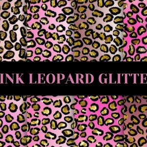Rainbow Leopard Print Digital Papers Bundle, Leopard Print Paper PNG, Scrapbook, Colorful Leopard Print, Animal Print, Cheetah Print Paper