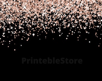 10 Glitter Confetti Overlay Images, 10 Colors, Glitter Borders, Glitter Confetti Clipart, Digital Confetti, Glitter Overlay, Commercial Use