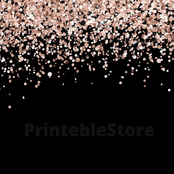 10 images superposées de confettis à paillettes, 10 couleurs, bordures scintillantes, clipart de confettis à paillettes, confettis numériques, superposition de paillettes, utilisation commerciale