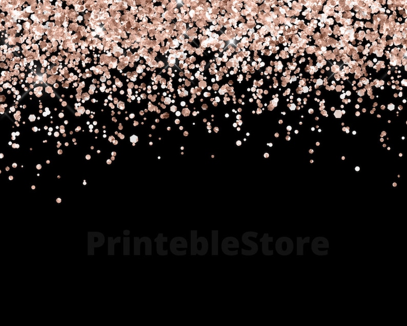 10 Glitter Confetti Overlay Images, 10 Colors, Glitter Borders, Glitter