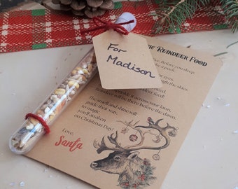 Magic Reindeer Food | Christmas Activity For Kids | Wildlife Friendly | Personalized Reindeer Dust | Advent Calendar | Christmas Eve Box