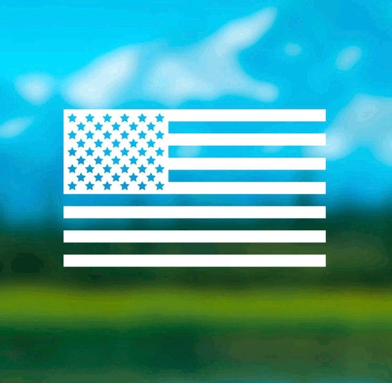 USA American Flag Car Window Decal Truck Decal SUV Decal Etsy
