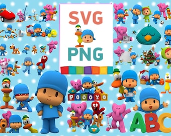 Pocoyo Svg, Pocoyo  Clipart, Cute Pocoyo  Svg, Pocoyo  Svg Bundle, Children Svg, Pocoyo  Friends, Layered Svg, Digital Download