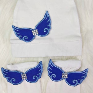 Angel Wings Baby Romper Set: 100% Cotton Newborn Outfit