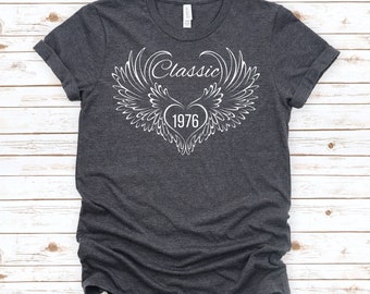 1976 shirt, vintage 1976 shirt, classic 1976 shirt, 1976 birthday, birthday gift 1976, Birthday 1976, 1976 Gift, 1976, Gift for Him and Her