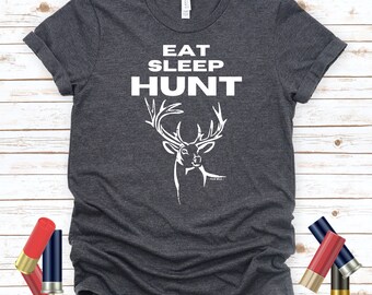 Buck Hunting, Hunting Shirt, Hunter Shirt, Rack Shirt, Buck Hunting, Eat Sleep Hunt, Hunting Hoodie, Deer Hunting Gift, Plus Size Hoodie