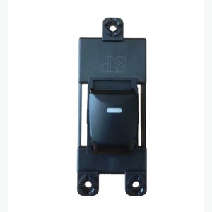 Könnte beinhalten: Schwarzer Kunststoff-Fensterschalter für Autos mit weißem Knopf und dem Text "SIP" oben.