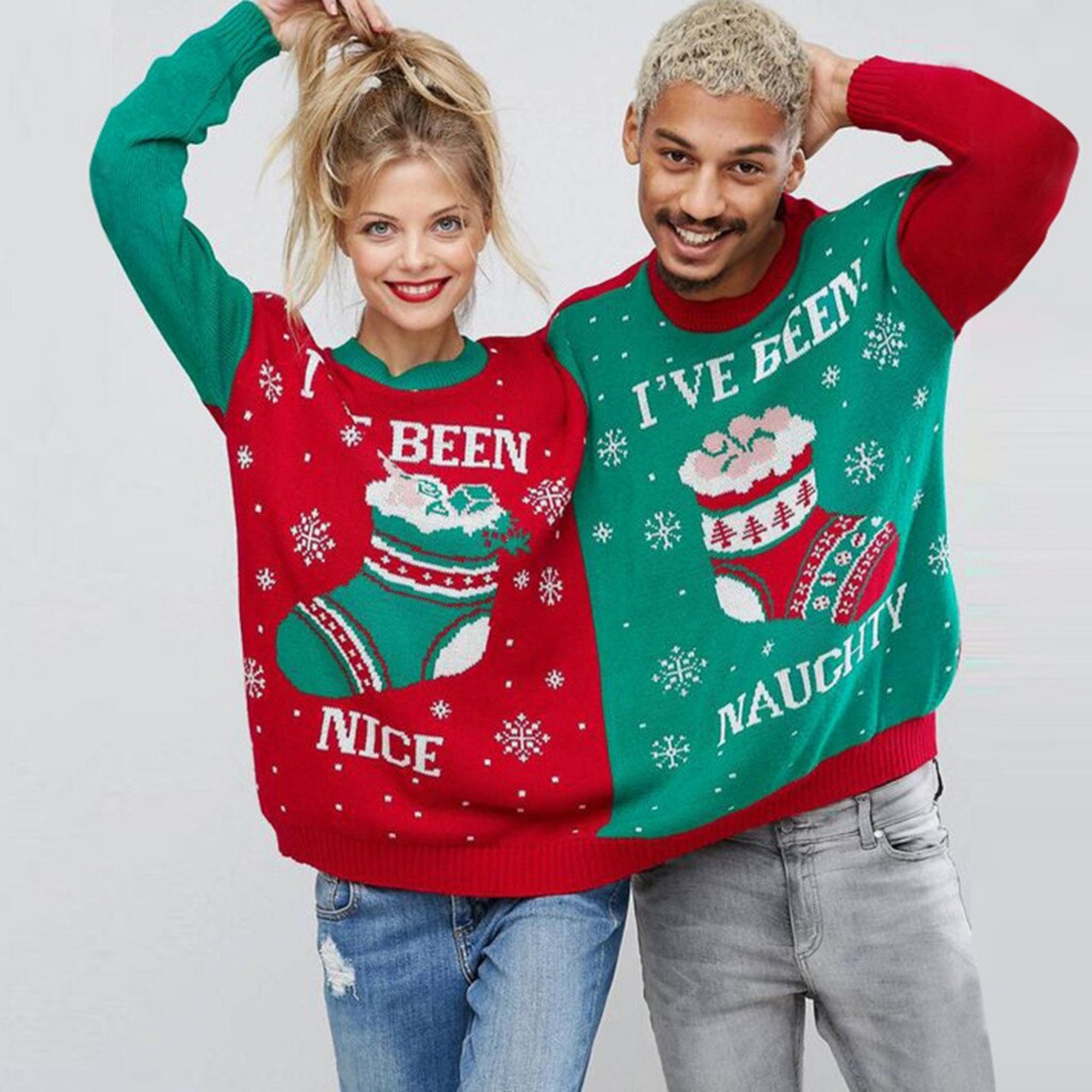 Two Person Ugly Christmas Sweater - Etsy