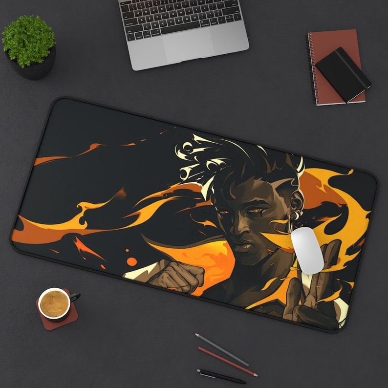 Phoenix Valorant Desk Mat Valorant Mouse Pad Valorant Etsy