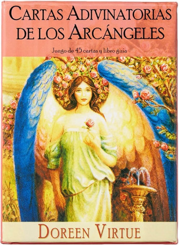 Oraculo De Arcángeles Cartas Oráculo Oracle Deck Card Small Version E-guide  Book Español Tarot Card Oracle Deck Witch Gift Magic Gift Occult 