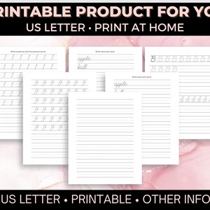 Printable Handwriting Paper Template Writing Practice Workbook - Etsy