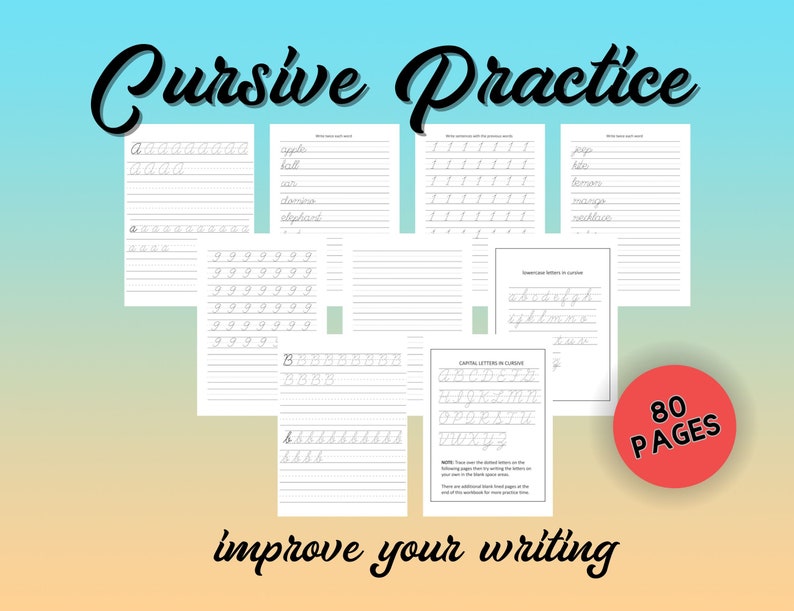 Printable Handwriting Paper Template Writing Practice Workbook With ...