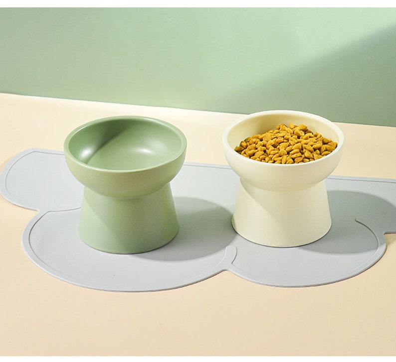 Elevated Cat Bowls Raised Cat Bowls Cat Food Bowl Tilted Etsy UK