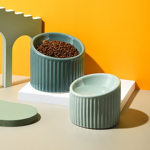 Elevated Cat Bowl Cat Bowls Cat Feeding Bowl Etsy