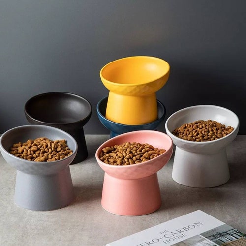 Elevated Cat Bowl Cat Bowls Cat Feeding Bowl Cat Bowl Etsy