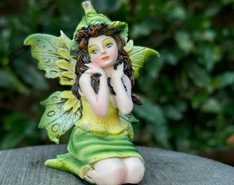 Beautiful Woodland Forest Garden Fairy, 3" Miniature Faeries