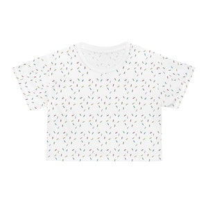 Sprinkle crop top, sprinkles lover tee