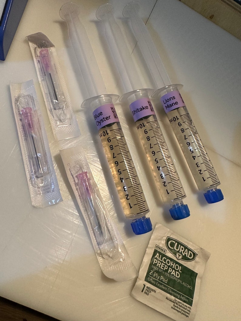 Shiitake Mushroom Liquid Culture Syringe Etsy Canada