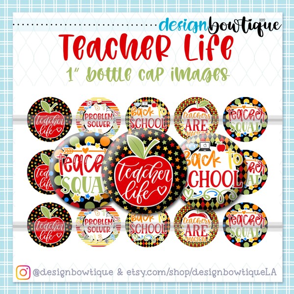 Teacher Bottle Cap - Etsy