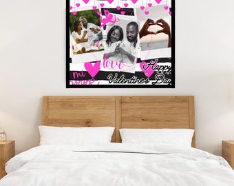 Valentine's Day Photo Frame Template, Photo collage, Picture, Valentine's Day Gift, Gifts for her, Gifts for him, Anniversary picture