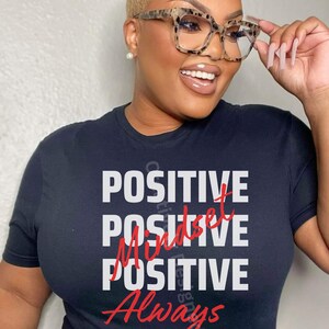 Mentalidad positiva siempre SVG PNG, Good Vibes Svg, Positive Svg, Quotes Svg, Sayings Svg Cut File For Silhouette, Cricut Svg, afirmación png