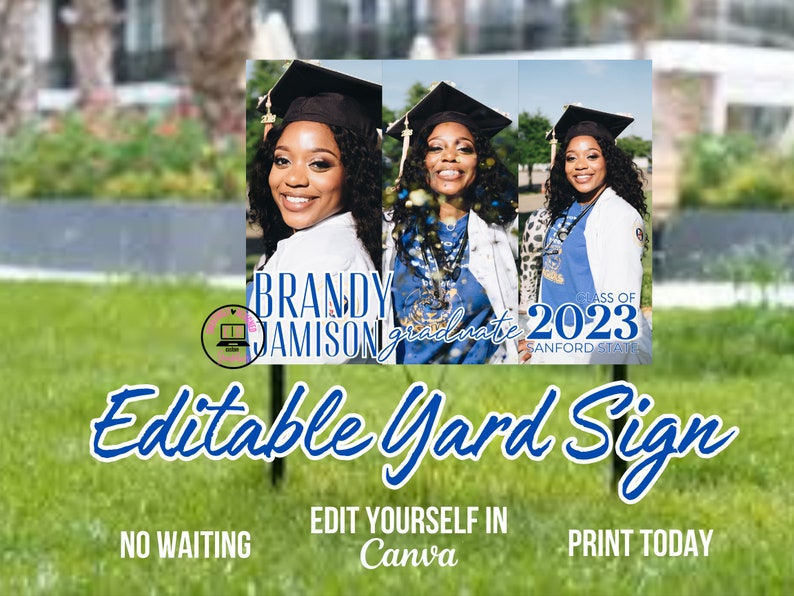 Class of 2023 Senior Yard Sign Graduation Yard Sign Custom Etsy