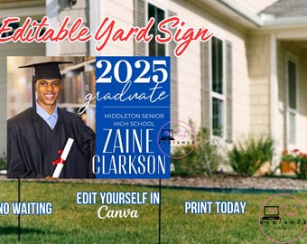 Class of 2026 Senior Yard Sign, Graduation Yard Sign, Custom Yard Sign, Graduation Party, Yard Signs for Graduation 2026, Graduation Decor