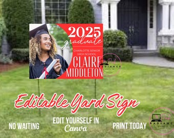 Class of 2026 Senior Yard Sign, Graduation Yard Sign, Custom Yard Sign, Graduation Party, Yard Signs for Graduation 2026, Graduation Decor