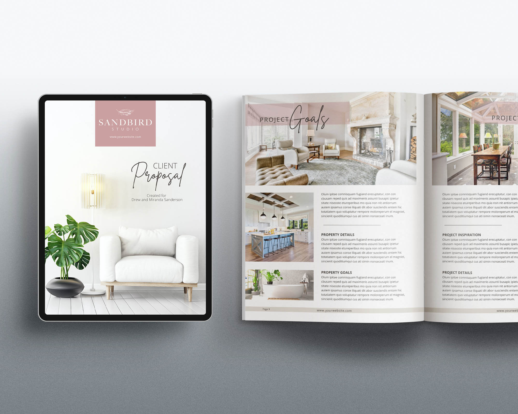 Interior Design Start up Pack Canva Templates | Interior Design Bundle ...