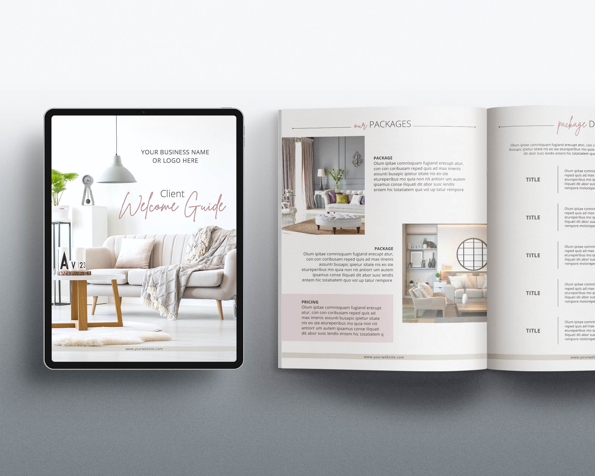 Interior Design Start up Pack Canva Templates | Interior Design Bundle ...
