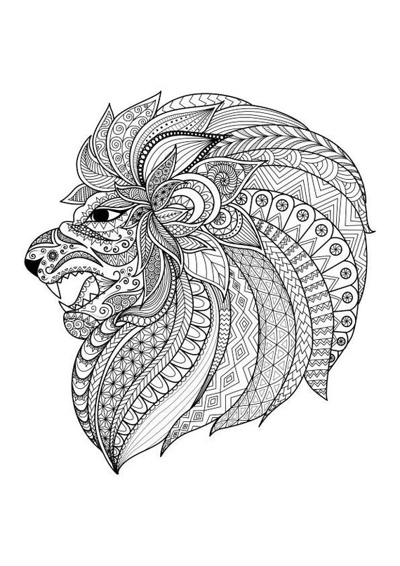 Adult Coloring Page - Etsy