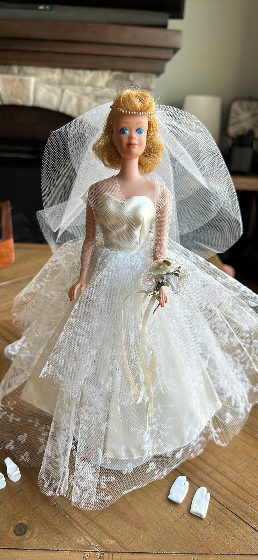 Vintage Barbie Wedding Dress 942 Not Complete. Midge Just Modeling SALE Etsy
