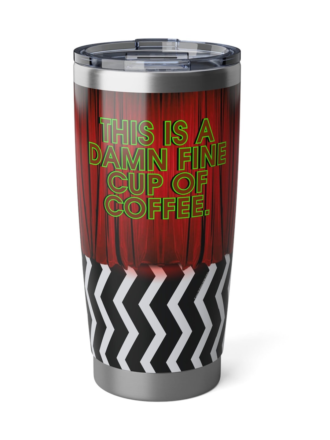 Twin Peaks Damn Fine Coffee Vagabond Tumbler 20oz, TV Classic Quote