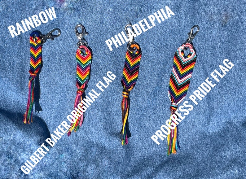 Pride Flags Key Pride Flag Keychains and Bracelets - Etsy