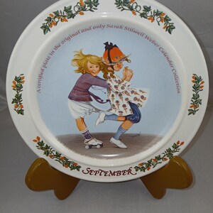 RESERVED--Sarah Stilwell Weber Calendar Collector Plate -- September