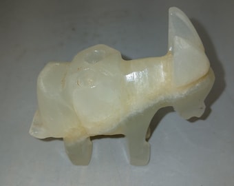 Carved Stone Donkey Pencil/Pen Holder