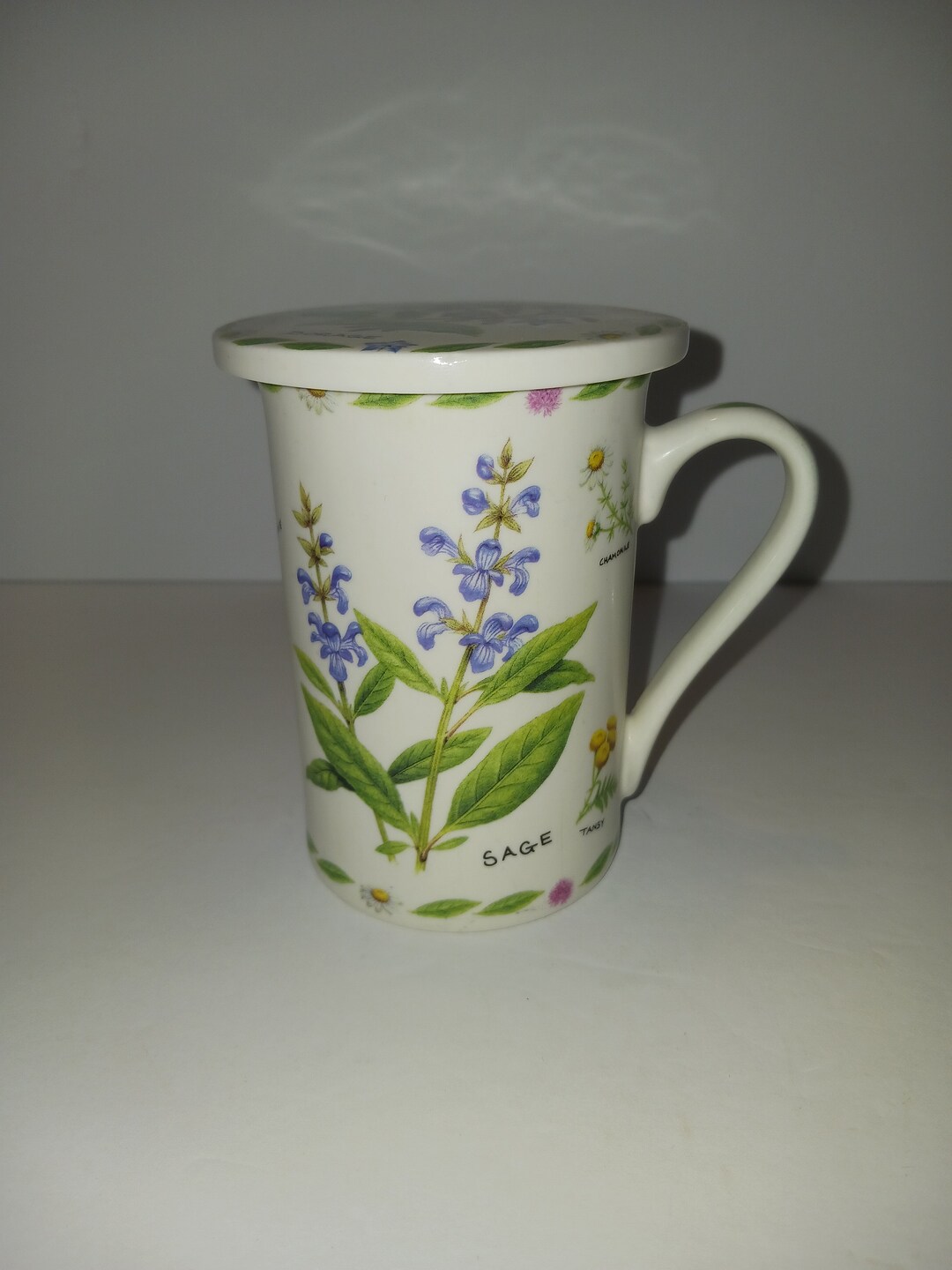 Kent Pottery Herb Teacup With Lid Etsy