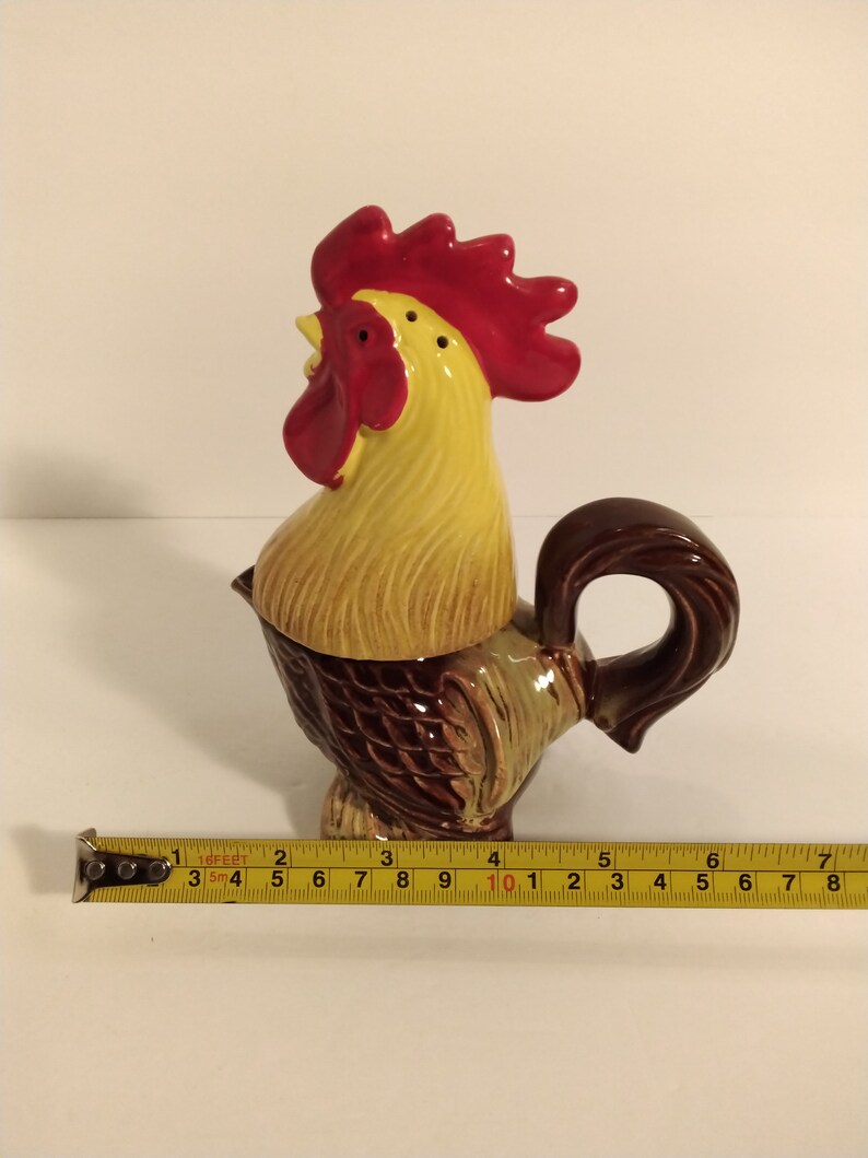 Vintage Rooster Sugar and Creamer Set Etsy
