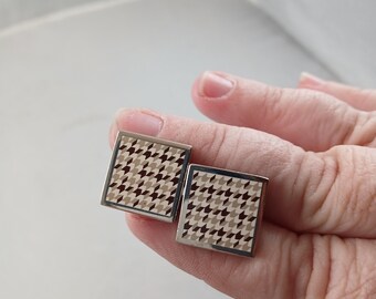Vintage Eton Sliver Tone Cufflinks
