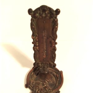 Antique Brass Pedestal Thermometer