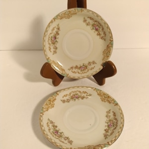 JYOTO China 2 pc Saucers -- Occupied Japan