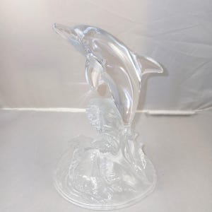 Cristal D&#39;Arques Dolphin Statue