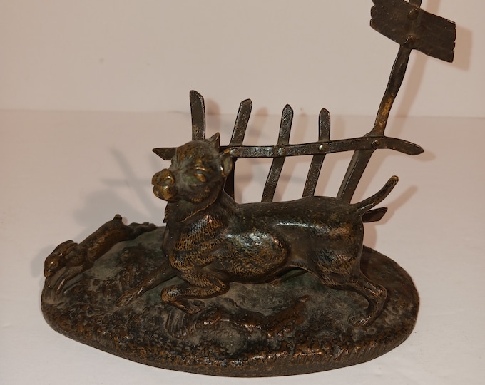 Dog Chasing Rabbit Statue -- Bronze? - Etsy