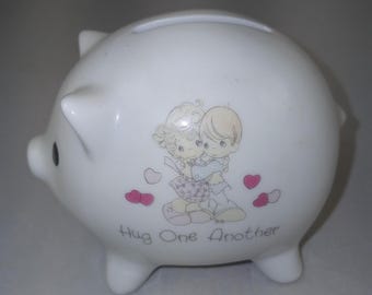 1989 Enesco Precious Moments Pig Bank