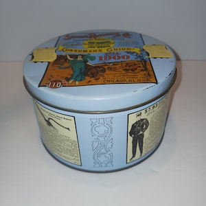 Vintage Mr. Coffee Collectors Tin -- Sears Roebuck Graphic
