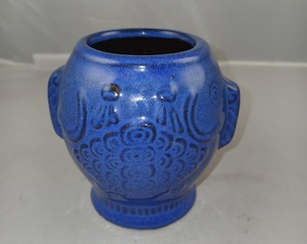 Vintage C.P.N.P. Canadian Art Pottery Blue Glaze Vase