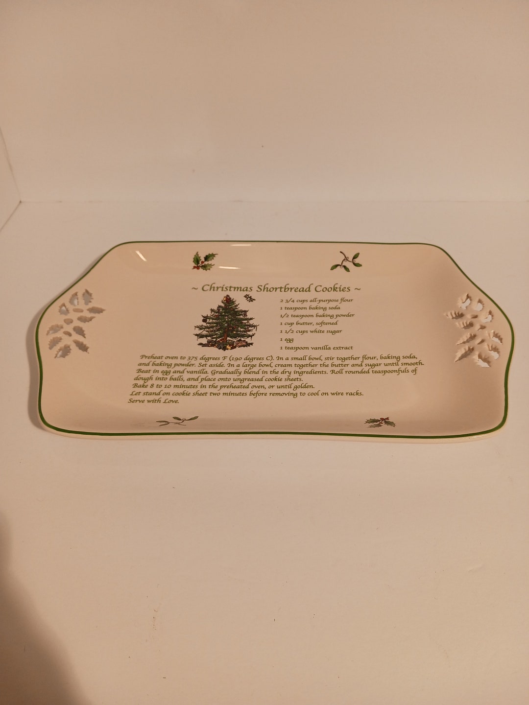 Spode Christmas Tree Tray in Box 12 Inch Recipe Tray Etsy